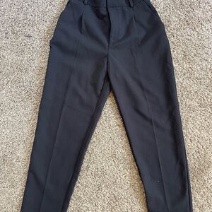 Zara Black High-Waisted Trousers | size Small